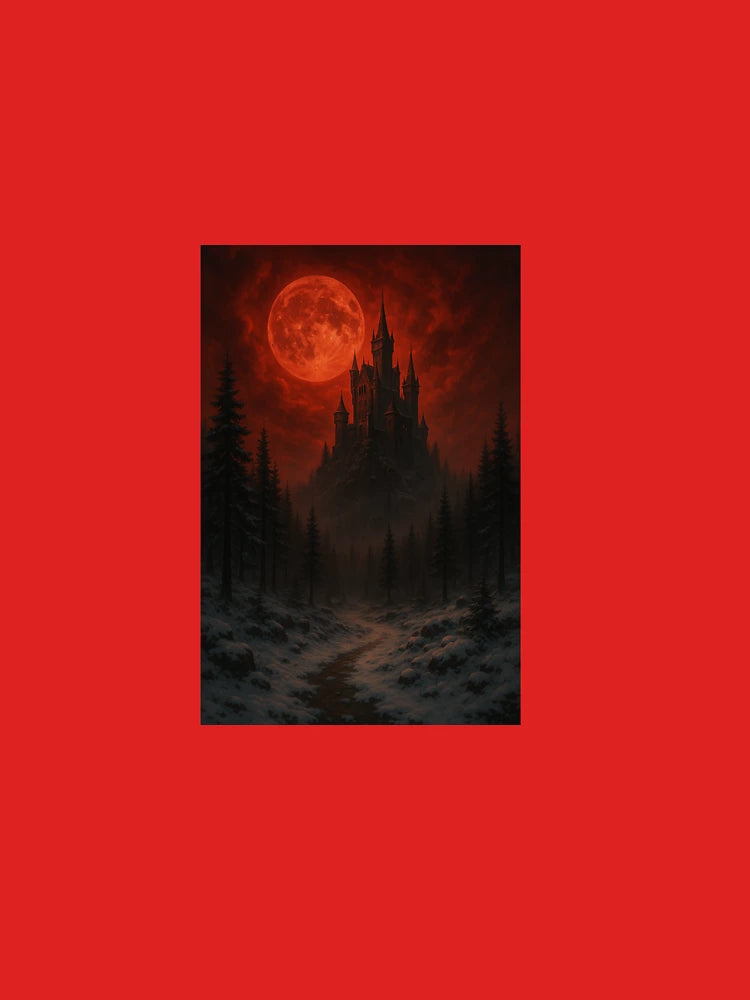 "Blood Moon Castle – Snowy Gothic iPhone Wallpaper" Classic T-Shirt