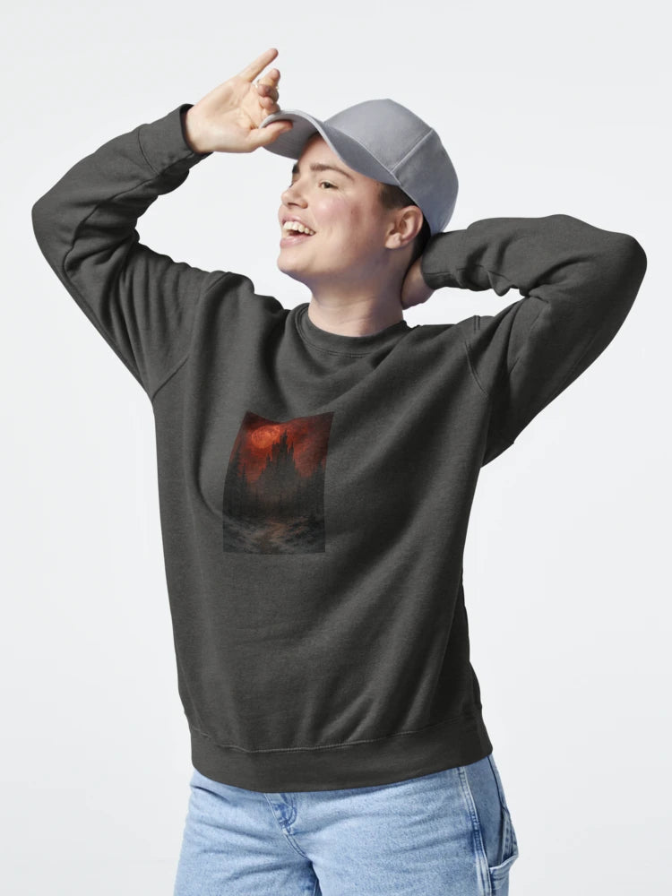 "Blood Moon Castle – Snowy Gothic iPhone Wallpaper" Classic T-Shirt